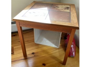 Tile Inset End Table