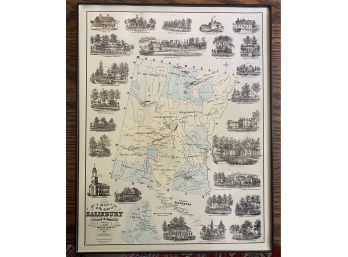 Decorative Map Of Salisbury