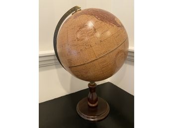 Globe With Wood Base