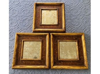 Antique Mirror Framed Italian Trio