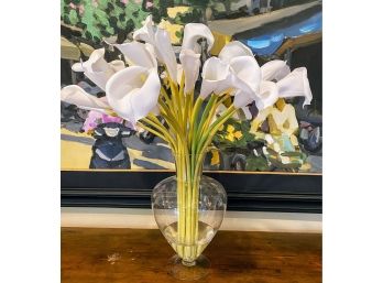 Faux Calla Lillies In Vase