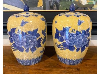 Pair Of Decorative Jars