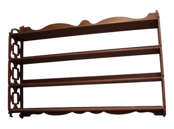 Beautiful Wooden Pierced Shelf/display