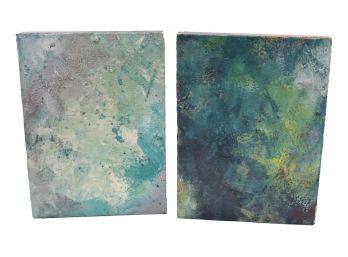 Pair Oil On Canvases By Carter / Beilke No. 10 And No. 2