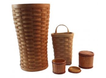 Wicker Umbrella Stand & Accessories