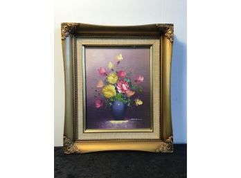 Signed Floral Oil