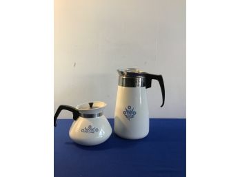 Corningware Tea And Coffee Pot Lot