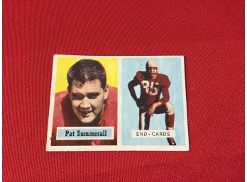 Pat Summerall Football Card