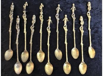 Tall Brass Spoons