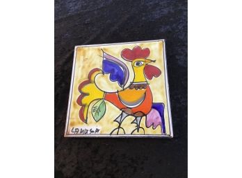 Hand Painted Chicken Tiles