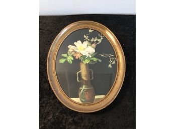 Early Oval Floral Art