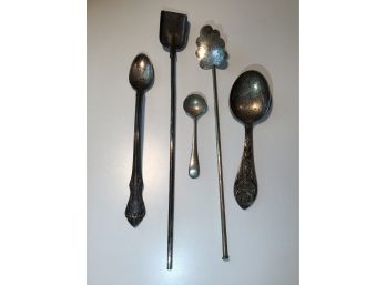 Sterling Silver Spoon Lot  64.1 Grams