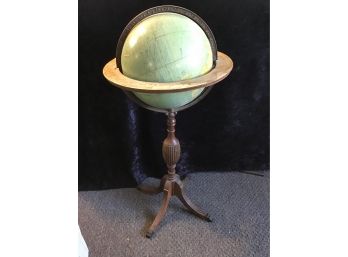 Antique Globe On Stand