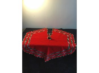 Vintage Hand Made Christmas Tree Skirt