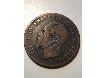 1866 Vittorio Emanuele II Re D Italia Coin