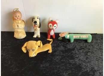 Antique Stuffed Animal Lot