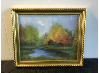 Signed Fall Scene Painting