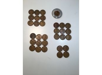 Wheat Pennies Lot Of 23