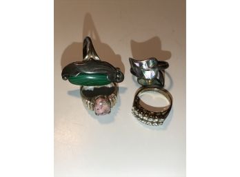 Sterling Silver Ring Lot