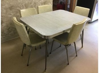 Mid Century Kitchen Table And 5 Chairs