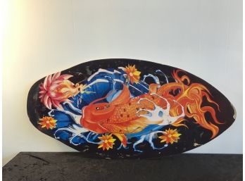 Michael Searle Board Fish Orange Blue Black