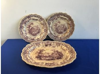 Lausanne Villa Platter 3 Piece Set