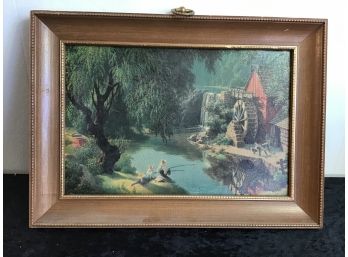 Vintage County Fishing Print Turner Wall Accessory