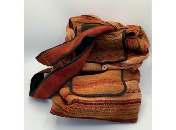 Peruvian Handwoven Lined Backpack