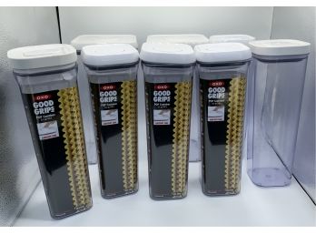 8 Good Grips Storage Containers ~ 2 Sizes ~ Most New