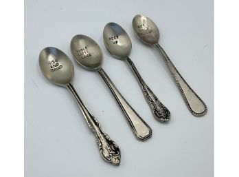 Very Cool Pewter Spoons With Sayings On Each