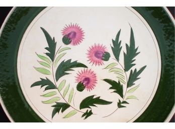 Beautiful Large Vintage STANGL POTTERY 'THISTLE 'hand Painted MID CENTURY MODERN Ceramic Platter