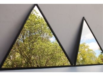Rare Pair Of 1980's POSTMODERN Triangular Mirrors By UMBRA Made In Canada