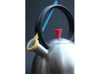 Very Rare POSTMODERN Kettle Possibly By SAM LEBOWITZ For COPCO Memphis Milano