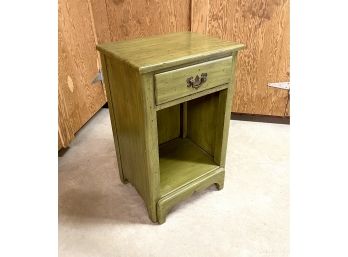 Vintage Green Side Table Or Nightstand