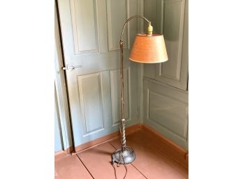 Vintage Floor Lamp With Map Shade