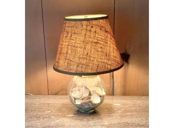 Glass Sea Shell Table Lamp