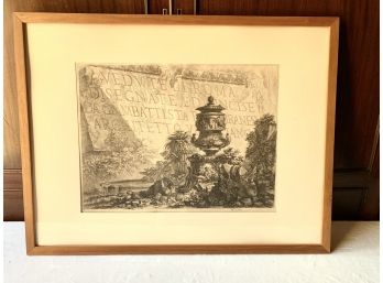 Stunning Giovanni Battista Piranesi Etching - Vedute Di Roma