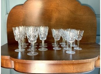 Stunning Lot Of Twenty Waterford Glasses