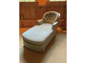 Vintage Upholstered Chaise Lounge