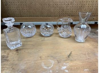 Lot Of Assorted Cut Glass Items