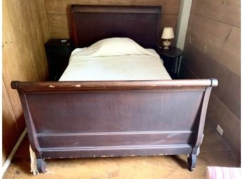 Antique 19th Century Mahogany Sleigh Bed