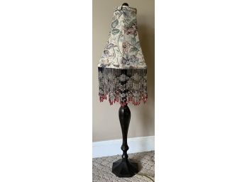 Lamp With Beaded Shade