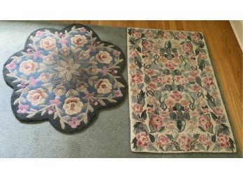 Two Hooked Rugs