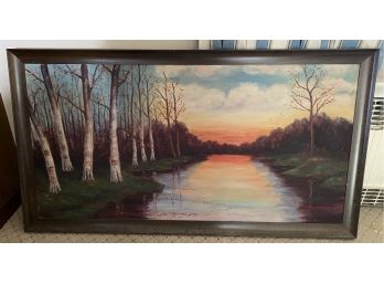 Large Oil On Board Signed Olive Hammett