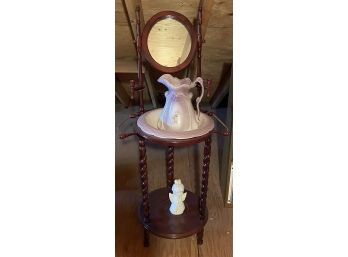 Wash Stand With Pitcher And Basin