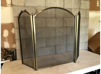 Metal Tri-fold Fireplace Screen