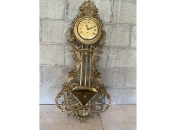 Ornate Wooden Wall Clock