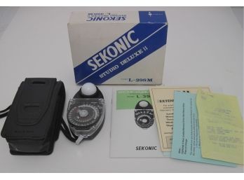 Sekonic Studio Deluxe II L-398M Light Meter With Case In Original Box