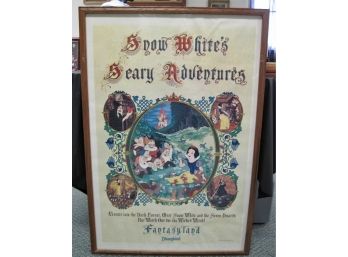 1983 Disneyland Snow White's Scary Adventures Attraction Poster