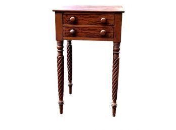 Antique Two Drawer Accent Table